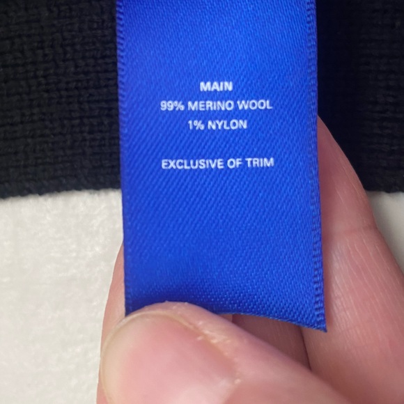 KIT AND ACE Black V-neck Sweater Midi Dress in 99% Merino wool with Nylon Large - Picture 9 of 14